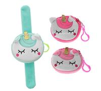 SOPOTUTU Pulseras De Slap Unicornio Multifuncionales para Niños y Adultos, Monedero De Silicona Suave, Paquete De 3 Unidades, Accesorio Portátil para Exteriores y Uso Diario