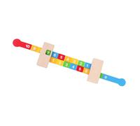 SOPOTUTU Regla Matemática de Madera Educativa para Números Claros y Suaves Juguete Didáctico de Aritmética para Aprendizaje Autónomo para Regalo de Cumpleaños Colegio