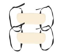 SOPOTUTU Reposabrazos Colgante para Cama de Masaje 2 Piezas, Soporte Plegable de PU Color Beige para Cama de Masaje, Accesorio Profesional para SPA y Salón de Belleza