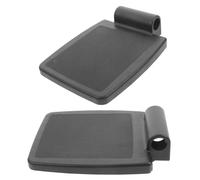 SOPOTUTU Reposapiés Para Silla De Ruedas 2 Piezas De Pp Negro Resistente y Estable Plataforma Elevadora Antideslizante Para Uso Sillas De Ruedas Adultas y Personas Mayores