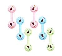 SOPOTUTU Sonajeros Infantiles para Bebés de 0 a 1 Año, 6 Piezas de Plástico Forma Adorable, Anticaída y Fáciles de Llevar para Educación Temprana Color Aleatorio