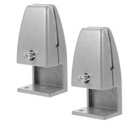 SOPOTUTU Soporte de Partición Clips Ajustables de Aleación de Aluminio para Mamparas de Escritorio de Oficina, 2 Unidades para Privacidad y Organización del Espacio de Trabajo