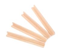 SOPOTUTU Soportes de Madera para Dominó Letras en Inglés 19 Cm, Base de Exhibición de Madera para Juegos Infantiles, Expositor Creativo Educativo, Paquete de 4 Unidades