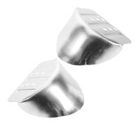 SOPOTUTU Soportes de Talón Metálicos para Zancos Yesero, Kit Repuesto Almohadillas de Goma para Escaleras, Accesorios de Soporte de Talón, Estabilizadores Resistentes para Trabajo en