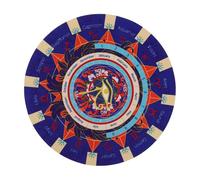 SOPOTUTU Tablero de Adivinación de Goma para Mat para Rituales Espirituales y Prácticas de Incluye Símbolos Zodiacales y Astrológicos Herramienta de Adivinación para Prácticas Místicas