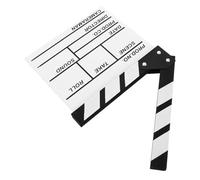 SOPOTUTU Tablero de Claqueta de Madera Blanco para Películas, Juguete Educativo para Niños Uso Versátil Que Fomenta el Interés Cine Filmación
