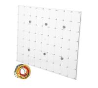 SOPOTUTU Tablero Magnético para Enseñar Clavos Juguetes De Geoplano De Plástico Materiales para El Aula Juguetes Gráficos De Matemáticas Tablero De Matemáticas Montessori Accesorios