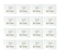 SOPOTUTU Tarjetas de Felicitación de Boda Dorado, 100 Unidades para Decoración y Mensajes en Eventos Festivos