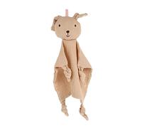 SOPOTUTU Toalla de Confort para Ñiño Doble Capa Oso de Peluche Kaqui, Juguete Relajante para Recién Nacido, Material Algodón, Adecuado para Acompañar al Ñiño y Baby Shower, y Seguro,