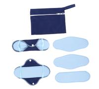 SOPOTUTU Toallas Sanitarias Lavables de Vellón Polar 8 Piezas Reutilizables, Absorbentes y Transpirables para Menstruación y Postparto, Protección Anti Fugas para Mujer