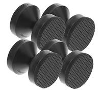 SOPOTUTU Topes de Cabecero Ajustables 4,2-4,7 Cm, Soportes de Cama Negros de Eva Adhesivo Reforzado, Amortiguadores de Ruido para Muebles, Estabilizadores para Cabecero, Set de 4 Unidades