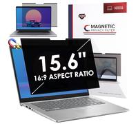 SOPPY Pantalla magnética de privacidad de 15.6 pulgadas 16:9 para laptop, protector extraíble antirreflejos con bloqueo de luz azul, compatible con Lenovo/HP/Envy/Dell/Acer/Asus/Thinkpad
