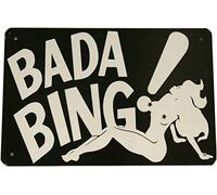 Sopranos Bada Bing - Cartel de estaño para decoración de pared, divertido y retro, para bar, café, pub, regalo, decoración de pared, 20,3 x 30,5 cm
