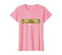 Sopranos Satriale's Meat Market Banner Logo Graphic Apparel Camiseta, Mujer, Rosado, XL