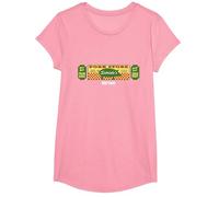 Sopranos Satriale's Meat Market Banner Logo Graphic Apparel Camiseta, Niñas, Rosado, L