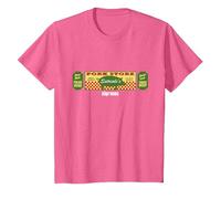 Sopranos Satriale's Meat Market Banner Logo Graphic Apparel Camiseta, Niños, Rosa Jaspeado, 6 años