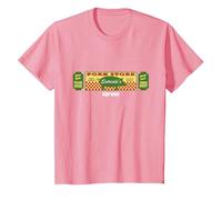 Sopranos Satriale's Meat Market Banner Logo Graphic Apparel Camiseta, Niños, Rosado, 10 años