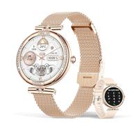 SoPrii Reloj inteligente para mujer con función de teléfono, IP68, resistente al agua, rastreador de fitness, monitor de presión arterial, gestión de ciclos femeninos