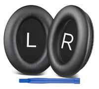 SOPROM Almohadillas de Repuesto Profesionales para Auriculares Bose QuietComfort 45 (QC45)/QuietComfort SE (QC SE)/New QuietComfort Wireless, con Cuero de Proteína y Espuma Aislante del Ruido