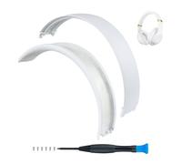 SOPROM Kit de Diadema de Auriculares para Beats Studio 2 & Studio 3 Wired &Wireless Headphones,Accesorios de reparación(Studio 3-Blanco)