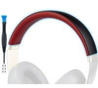 SOPROM Kit de Diadema de Auriculares para Beats Studio 2 & Studio 3 Wired &Wireless Headphones,Accesorios de reparación(Studio 3-Negro y Rojo)