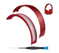 SOPROM Kit de Diadema de Auriculares para Beats Studio 2 & Studio 3 Wired &Wireless Headphones,Accesorios de reparación(Studio 3-Rojo)
