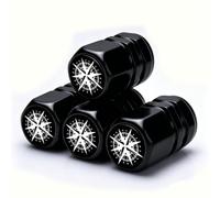 Soptrise 4X Tapones Rueda Coche para Hyundai Nexo 2018 | Aluminio Anodizado De Alta Densidad, Junta Tórica Hermética De Goma, Antioxidante