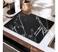 SOQKEEN Alfombrilla Escurreplatos, 50 x 40 cm Súper Absorbente Alfombra Escurreplatos, Self Drying Mat Alfombrilla Fregadero Cocina Antideslizante para Fregadero Encimera de Mármol