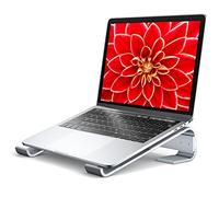 Soqool Soporte para computadora portátil para Escritorio, Soporte Elevador de computadora para Escritorio, Soporte ergonómico de Aluminio ventilado Compatible con MacBook Air Pro DELL XPS, HP 11, 14