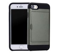 SORAKA Funda para iPhone 8 con Tarjetero PC y TPU Dual Layer 2 en 1 Carcasa Bumper Cubierta antigolpes