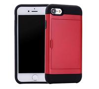 SORAKA Funda para iPhone SE 2022 2020 con Tarjetero PC y TPU Dual Layer 2 en 1 Carcasa Bumper Cubierta antigolpes