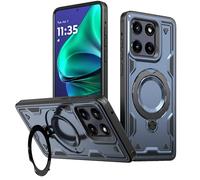 SORAKA Funda para Motorola Edge 2025 con Soporte Compatible con MagSafe lámina de Hierro Carcasa Resistente Que Absorbe los Golpes Protección de Grado Militar contra caídas