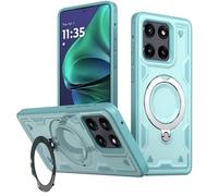 SORAKA Funda para Motorola Edge 2025 con Soporte Compatible con MagSafe lámina de Hierro Carcasa Resistente Que Absorbe los Golpes Protección de Grado Militar contra caídas