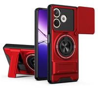 SORAKA Funda para OPPO A5 Pro 5G con Soporte,protección de Lente con Ventana y Cubierta de Doble Capa de PC y TPU Compatible con el Soporte magnético para Coche