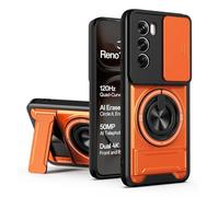 SORAKA Funda para OPPO Reno12 Pro 5G con Soporte,protección de Lente con Ventana y Cubierta de Doble Capa de PC y TPU Compatible con el Soporte magnético para Coche