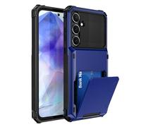 SORAKA Funda para Samsung Galaxy A34 5G con Tarjetero PC TPU 2 en 1 Carcasa Dual Layer Bumper Funda antichoque con Capacidad para 5 Tarjetas