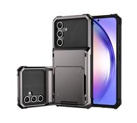 SORAKA Funda para Samsung Galaxy A54 5G con Tarjetero PC TPU 2 en 1 Carcasa Dual Layer Bumper Funda antichoque con Capacidad para 5 Tarjetas