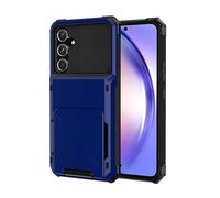 SORAKA Funda para Samsung Galaxy A54 5G con Tarjetero PC TPU 2 en 1 Carcasa Dual Layer Bumper Funda antichoque con Capacidad para 5 Tarjetas