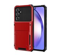 SORAKA Funda para Samsung Galaxy A54 5G con Tarjetero PC TPU 2 en 1 Carcasa Dual Layer Bumper Funda antichoque con Capacidad para 5 Tarjetas