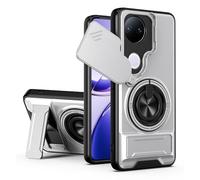 SORAKA Funda para Vivo V50 5G con Soporte,protección de Lente con Ventana y Cubierta de Doble Capa de PC y TPU Compatible con el Soporte magnético para Coche