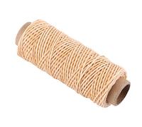 Sorand Hilo Encerado, Hilo de Coser, Duradero de Usar, más Resistente y no Tan elástico para Trabajar con Zapatos de Cuero, monederos, Equipaje, Tiendas de campaña(Beige)