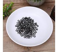 Sorandy 100 Ojales de Latón para Artesanía en Cuero, Accesorios de Metal de Doble Cara para Zapatos, Bolsos y Cinturones, Tamaño de 5 Mm, Disponibles en Plata y Oro (GRAY)