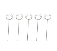 Sorandy 30 Piezas Porta Tarjetas, Porta Tarjetas Plateadas, Palitos Decorativos Florales con Textura Metálica Brillante, Ideal para Bodas, Fiestas de Cumpleaños y Decoraciones de Ramos, 11 Cm