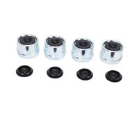 Sorandy 4 Tapas Antipolvo para Bujes de Remolque de 1,98 Pulgadas, Cubiertas de Grasa para Rodamientos de Ruedas con Tapones de Goma, Tapas Antipolvo para Ejes Dexter de 2000-3500 Libras
