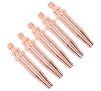 Sorandy 5 Puntas de Corte de Cobre para Soplete de Acetileno, Apertura de 1,0 Mm con Espesor de Corte de 10-20 Mm, Reemplazo de Boquilla G02-0 para Soldadura de Gas