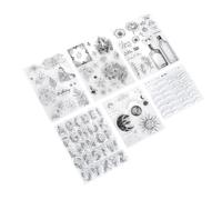 Sorandy 6pcs Carpetas de Colmena de Silicona Molde de Plantilla Multipropósito para Hacer Tarjetas de Papel con Patrones, Reutilizable para el álbum de Recortes de Boda de Artesanías