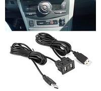 Sorandy Adaptador de Cable para Tablero de Instrumentos, Duradero, 1,5 M, Apto para Cable para Camión, Panel USB, Montaje Empotrado para Automóvil, Apto para para Barco, Negro