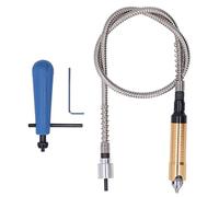 Sorandy Adaptador de Llave de Mandril de Extensión de Eje Flexible para Herramienta de Amoladora Rotativa de Taladro Eléctrico, Agarre Práctico para Pulir Corte de Grabado, Herramienta de Amoladora