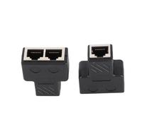 Sorandy Adaptador Divisor de Red RJ45, 2 uds., 3,5 MM Macho, Distribuidor de Red PoE de 3 Canales para el Hogar y la Oficina, Material de PVC