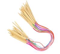 Sorandy Agujas Circulares de 18 Piezas, Agujas de Tejer de Doble Punta de Bambú, Paquete de Accesorios, Juego de con Puntas Lisas, Ideal para Bufandas, Suéteres, Cojines y Manualidades (80 cm+ bolsa